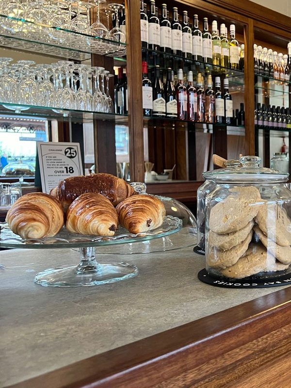 Coffee and Croissant, Leamington Spa Croissant and pastries, Leamington Spa Station