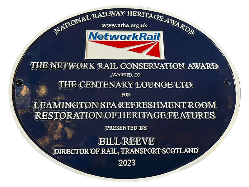 Network Rail Award Plague